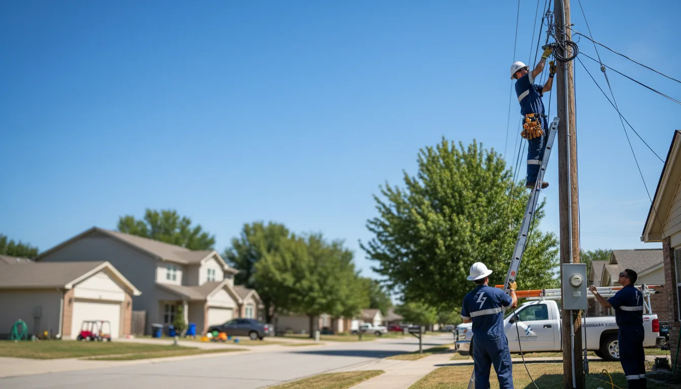 Residential electrician providing installation services in Thompson, ND